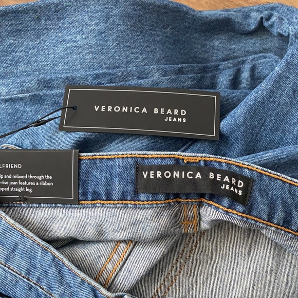 VERONICA BEARD Ines Girlfriend lace up jeans Stone - Picture 11 of 13